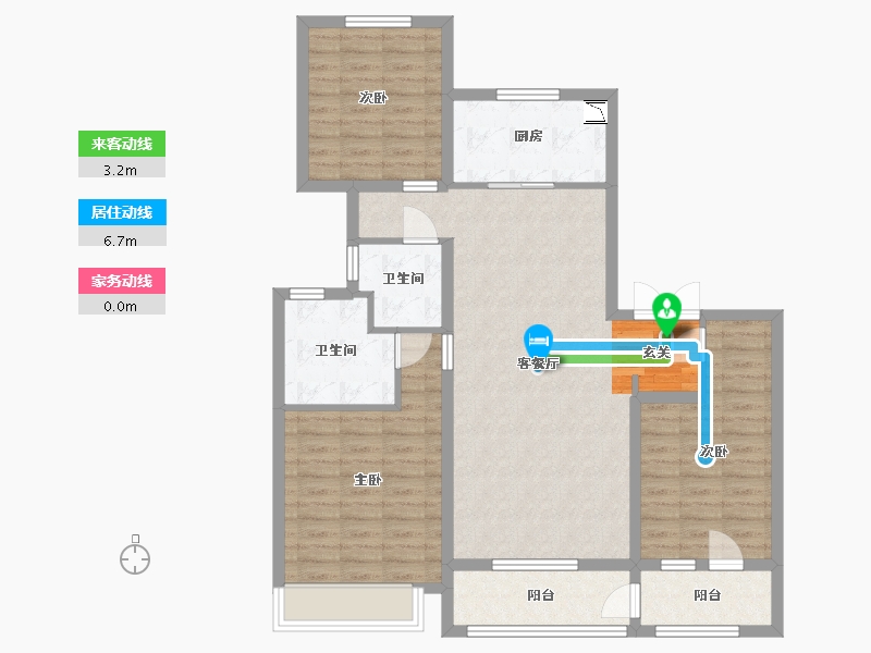 河北省-石家庄市-旭辉铂宸府-100.80-户型库-动静线