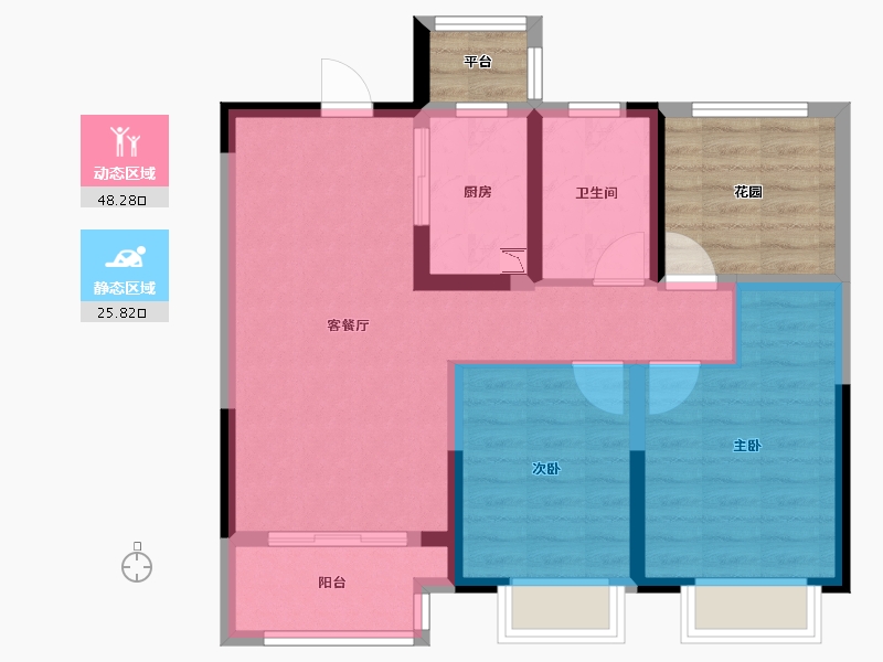 江苏省-常州市-港悦府-75.20-户型库-动静分区