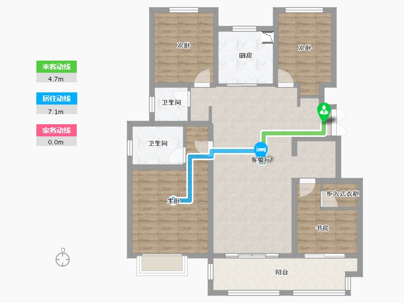 江苏省-常州市-旷达福源・昕园-112.00-户型库-动静线