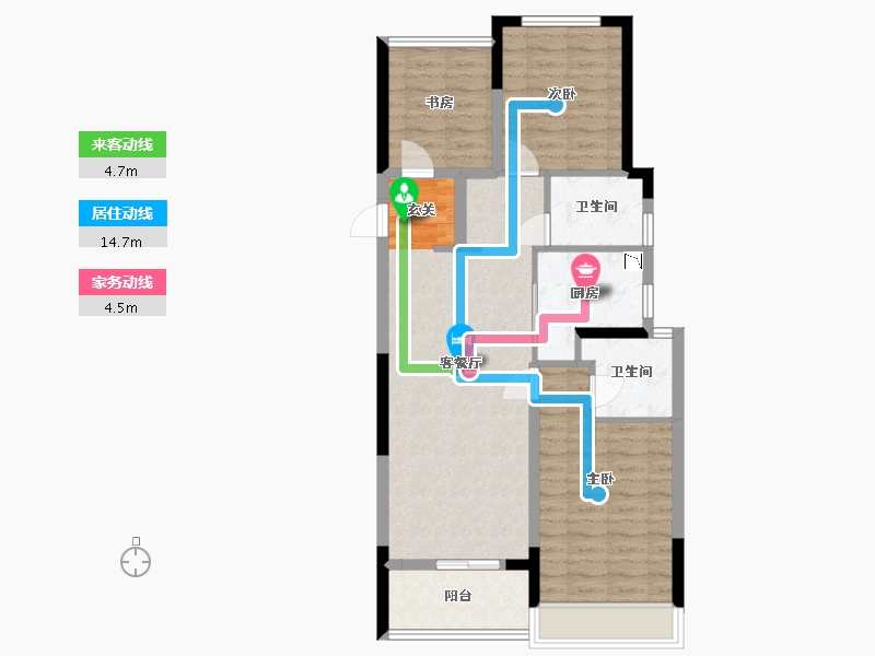 浙江省-杭州市-融信展望-81.17-户型库-动静线