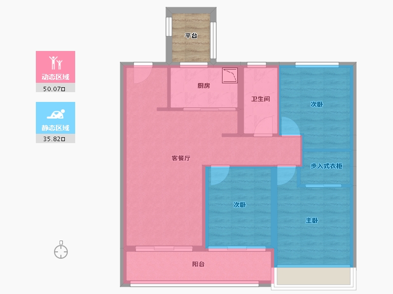 江苏省-常州市-琅越龙洲-80.04-户型库-动静分区