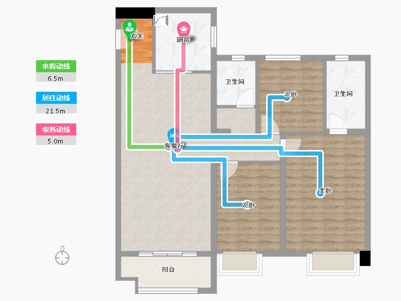 河北省-邯郸市-美的・锦观城-100.00-户型库-动静线