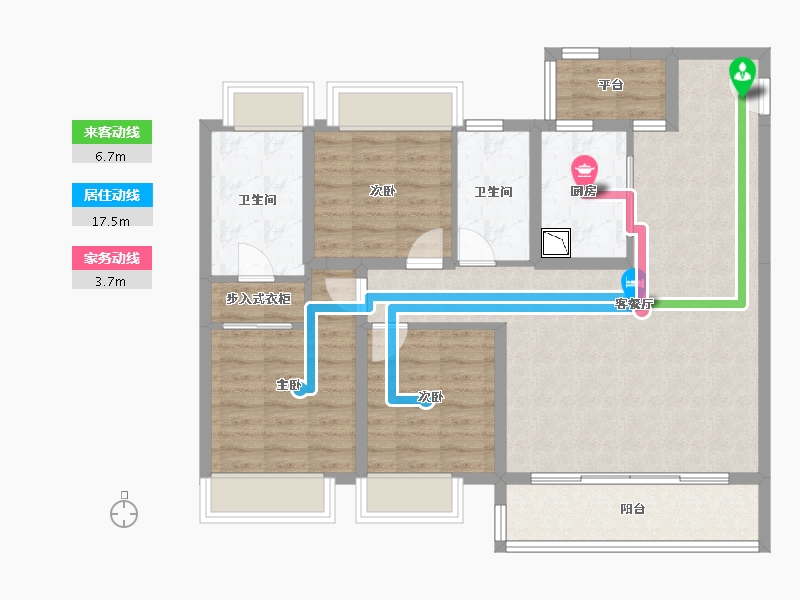 江苏省-常州市-琅越龙洲-96.58-户型库-动静线