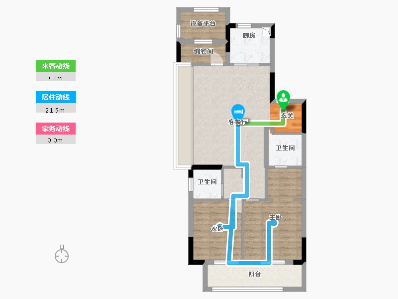 浙江省-杭州市-保亿阳光城丽光城-78.40-户型库-动静线