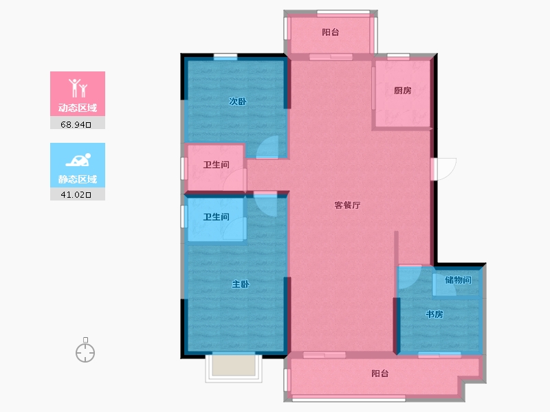 山东省-菏泽市-富邦 历山湾-99.06-户型库-动静分区