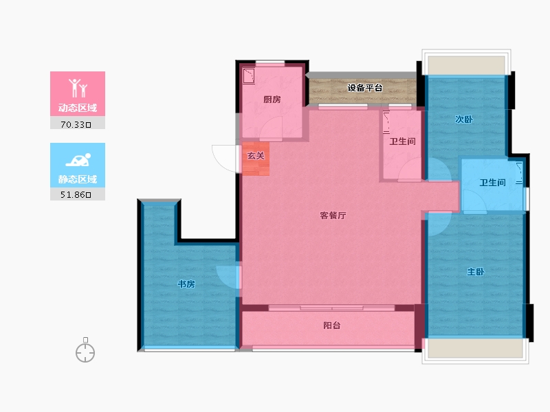 浙江省-温州市-时代滨江上品（新品）-114.00-户型库-动静分区