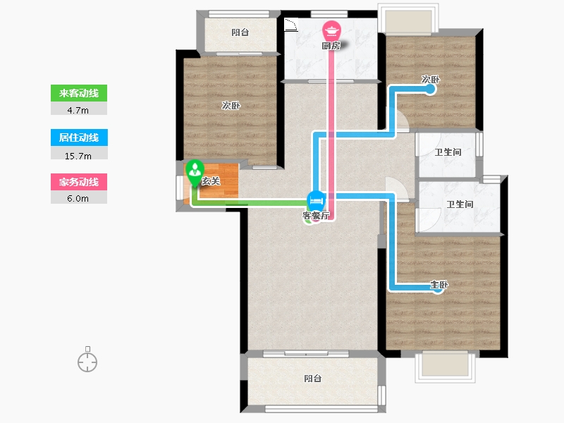 湖南省-湘潭市-湘潭雅士林欣城-98.06-户型库-动静线