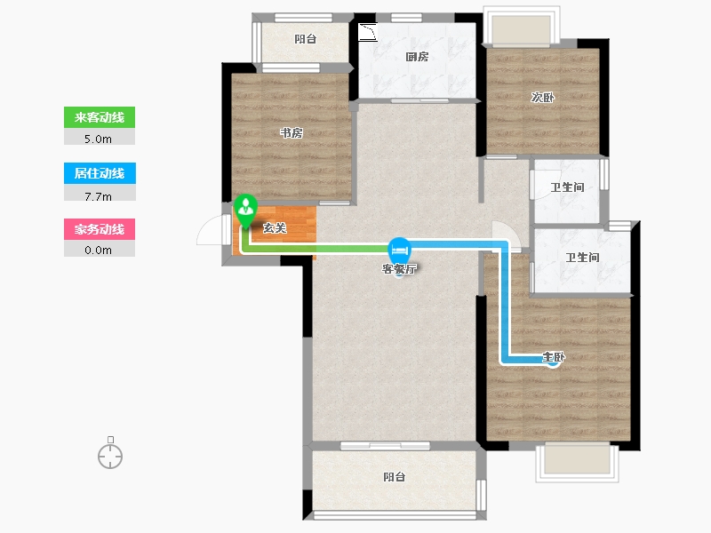 湖南省-湘潭市-湘潭雅士林欣城-97.70-户型库-动静线