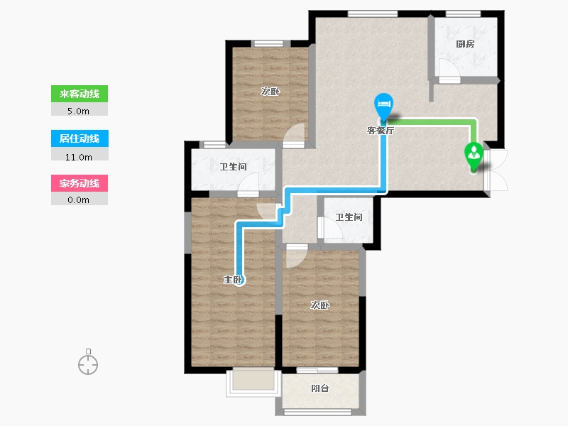 河南省-郑州市-泉舜上城-97.60-户型库-动静线