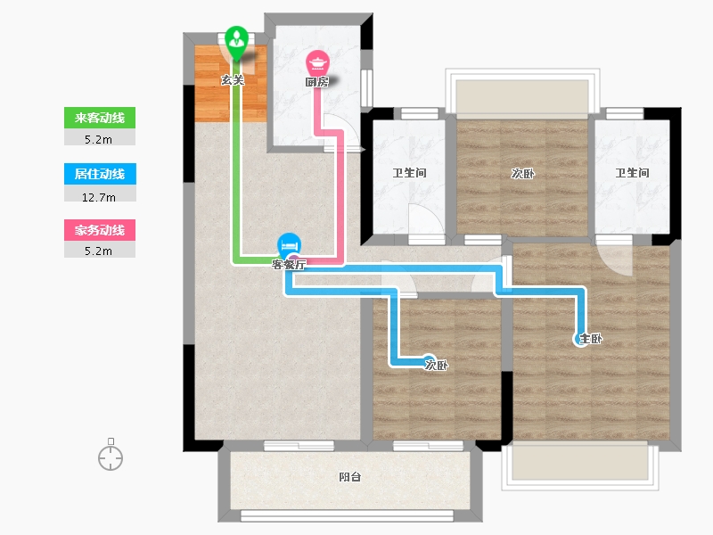 湖南省-岳阳市-岳阳未名府-79.10-户型库-动静线