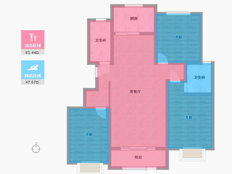 河北省-邢台市-祥云 天和盛世-99.13-户型库-动静分区