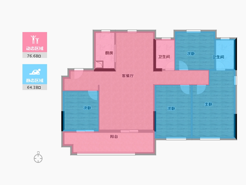 福建省-莆田市-保利城-128.00-户型库-动静分区