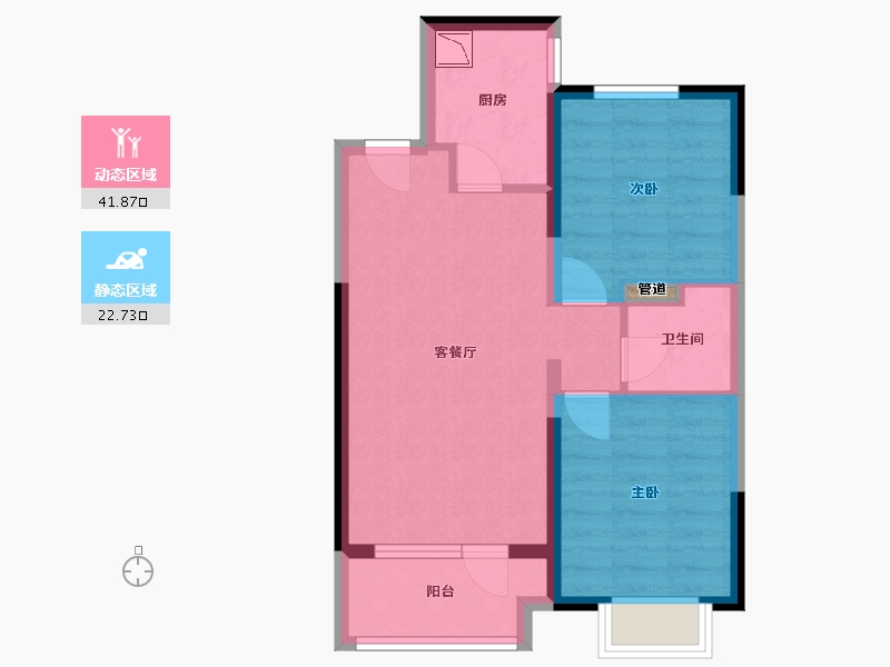 山西省-太原市-太原红星天悦-57.02-户型库-动静分区