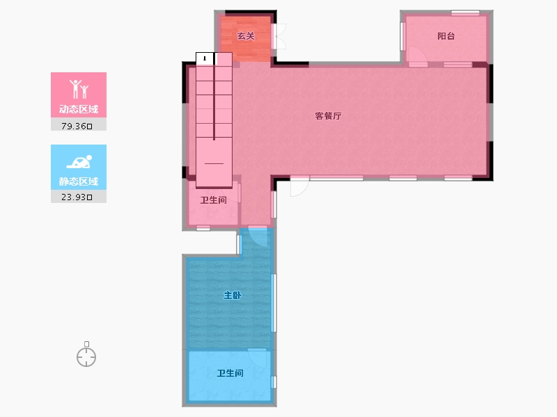 云南省-昆明市-昆明北大资源紫境府-94.01-户型库-动静分区