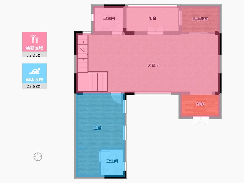 云南省-昆明市-昆明北大资源紫境府-87.08-户型库-动静分区