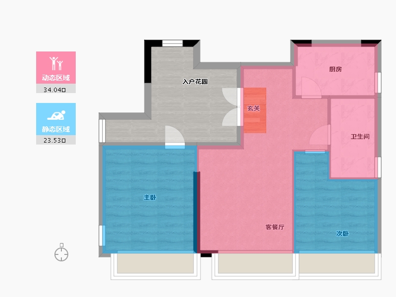 广东省-中山市-华发广场-63.20-户型库-动静分区