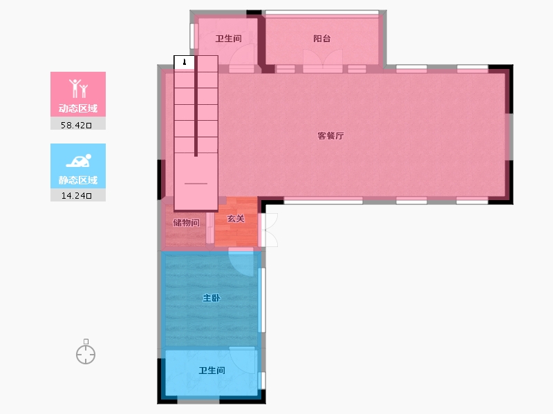 云南省-昆明市-昆明北大资源紫境府-65.08-户型库-动静分区