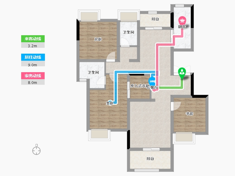 四川省-成都市-铁投牧山溪岸-101.77-户型库-动静线