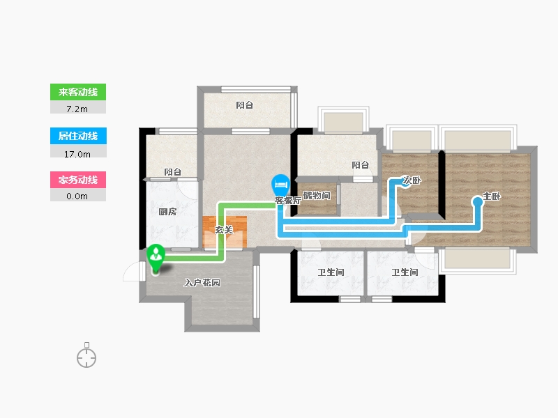 广东省-中山市-华发广场-79.20-户型库-动静线