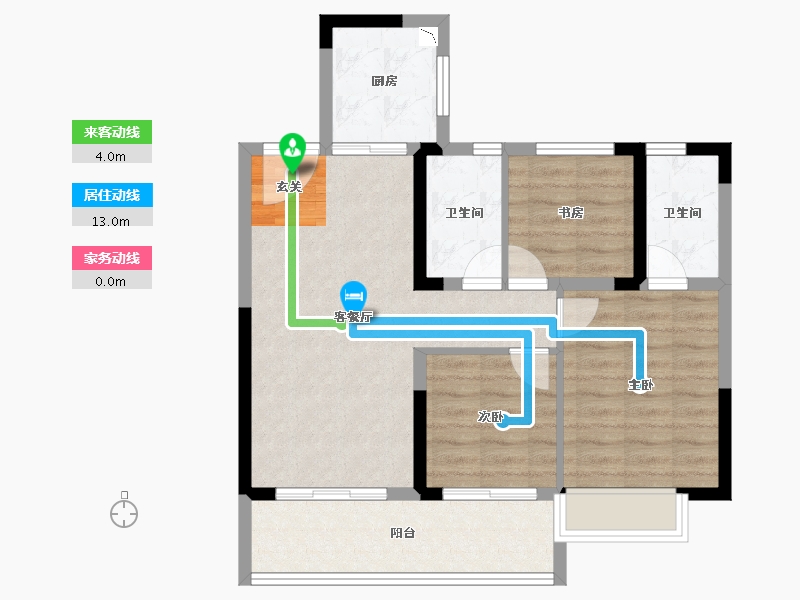 云南省-昆明市-红星天悦-73.94-户型库-动静线