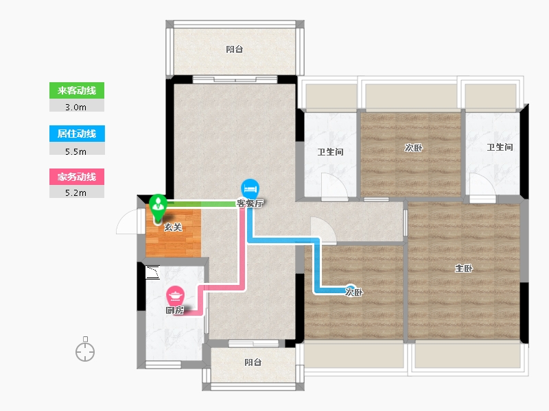 广东省-中山市-龙光玖誉山-81.60-户型库-动静线