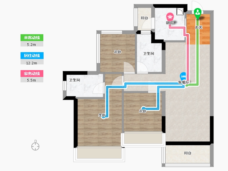 广东省-中山市-龙光玖誉山-71.20-户型库-动静线