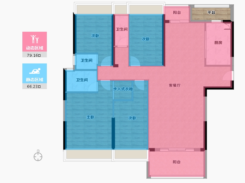 广东省-汕头市-威悦名苑-135.24-户型库-动静分区