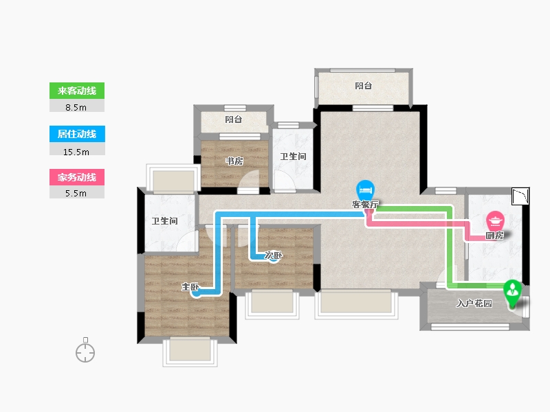 广东省-广州市-中海联睿品-77.00-户型库-动静线