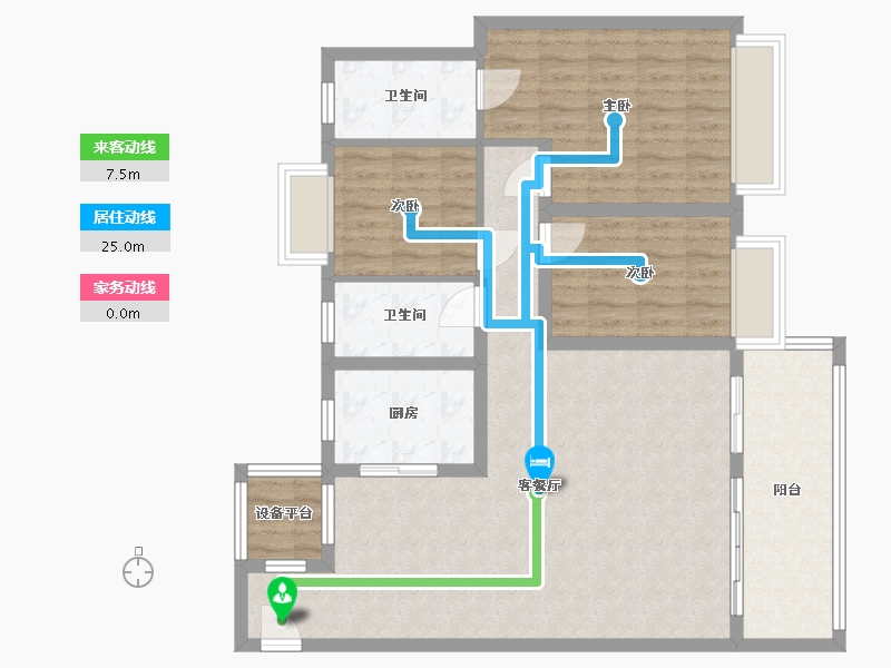 江西省-南昌市-洪大新力合悦滨江-102.39-户型库-动静线