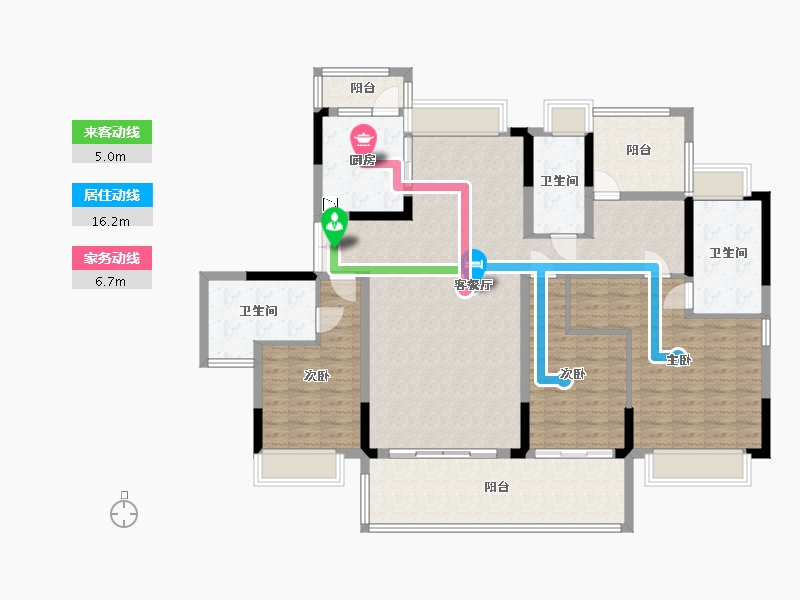 广东省-惠州市-惠东嘉旺城-145.82-户型库-动静线