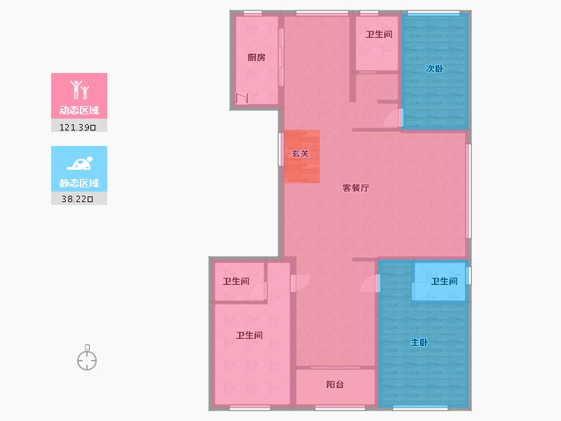 山东省-临沂市-御澜九府-144.80-户型库-动静分区