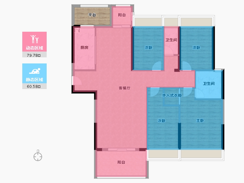 广东省-汕头市-威悦名苑-132.40-户型库-动静分区