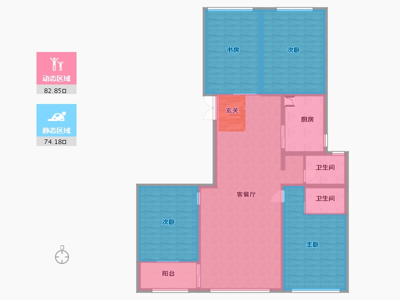 山东省-临沂市-御澜九府-142.40-户型库-动静分区