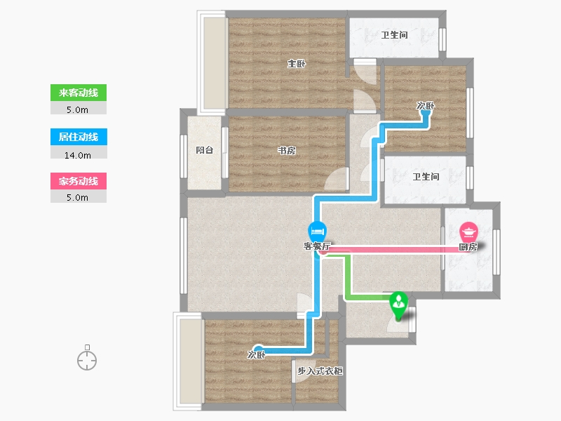 山东省-德州市-东海・现代城-103.19-户型库-动静线