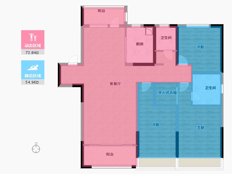 山东省-泰安市-开元盛世信园-115.00-户型库-动静分区