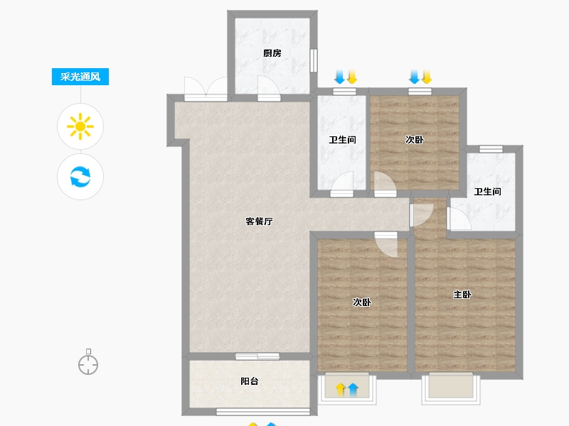 山东省-济宁市-辰雨源著-100.00-户型库-采光通风