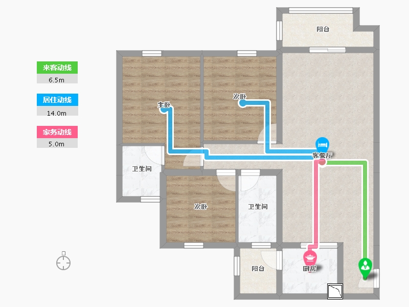 四川省-眉山市-观澜城邦-87.82-户型库-动静线