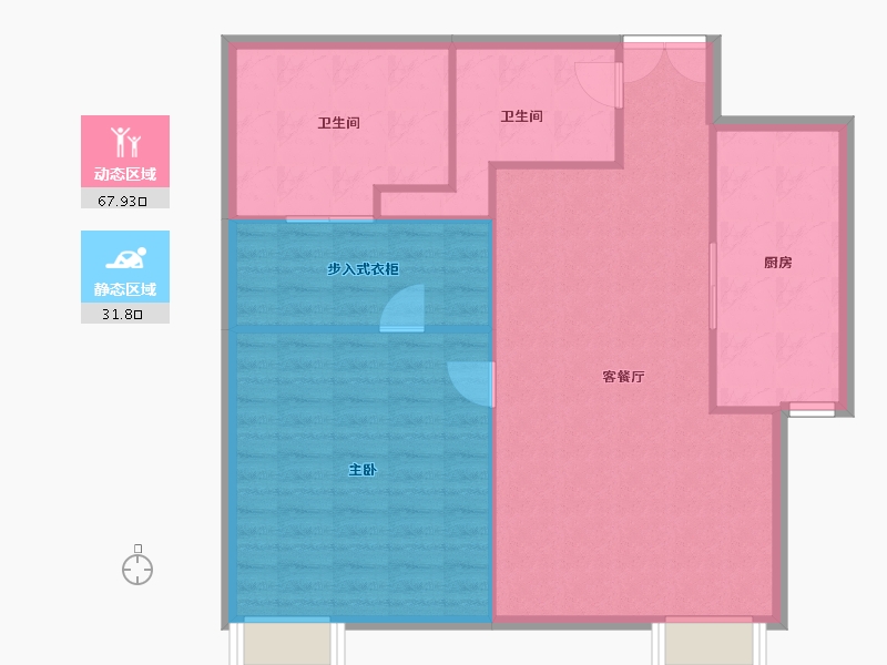 北京-北京市-金舆东华-92.14-户型库-动静分区