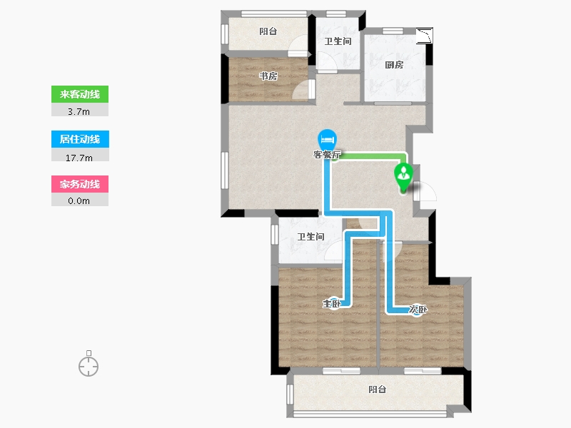 湖南省-岳阳市-澳海富春山居-85.60-户型库-动静线