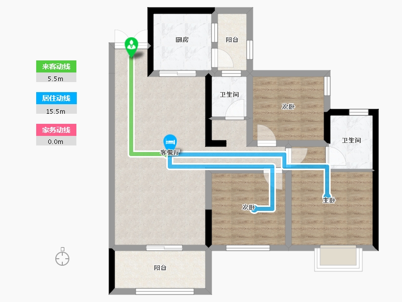 四川省-眉山市-交投・北城时代-83.42-户型库-动静线