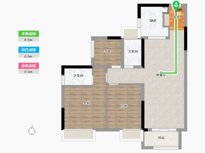 广东省-广州市-中海熙园-79.18-户型库-动静线