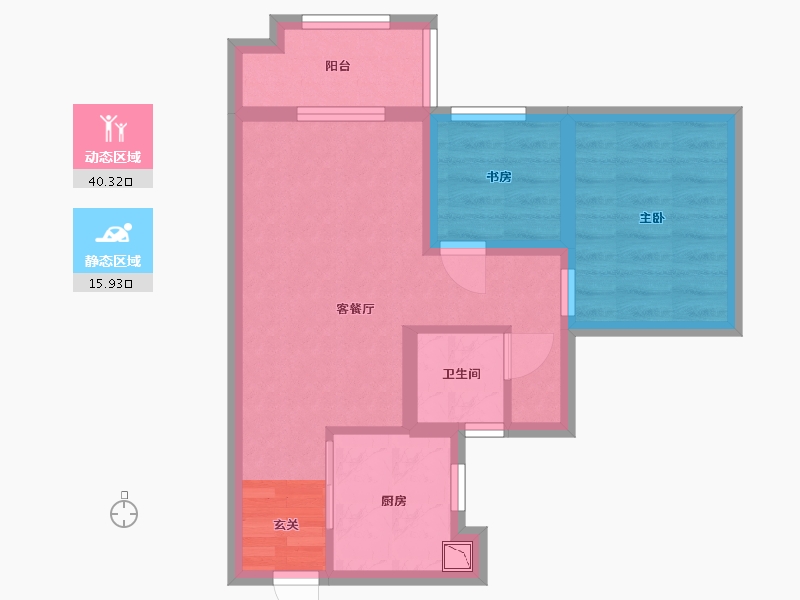 广东省-广州市-保利花城纪-48.80-户型库-动静分区