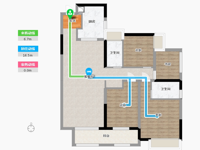 广东省-广州市-中海熙园-99.88-户型库-动静线