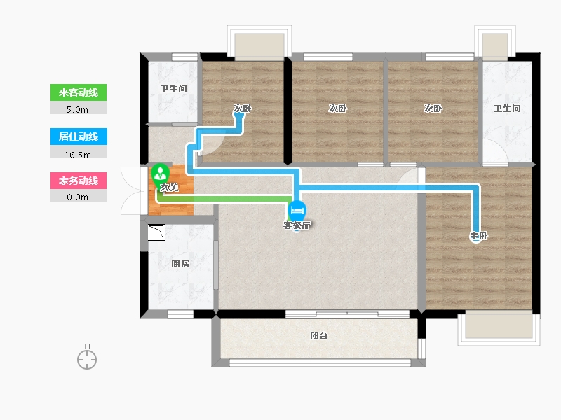 广东省-广州市-时代水岸（清远）-94.26-户型库-动静线