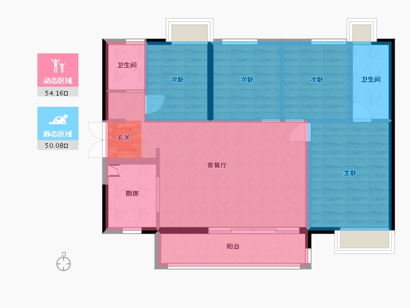 广东省-广州市-时代水岸（清远）-94.26-户型库-动静分区