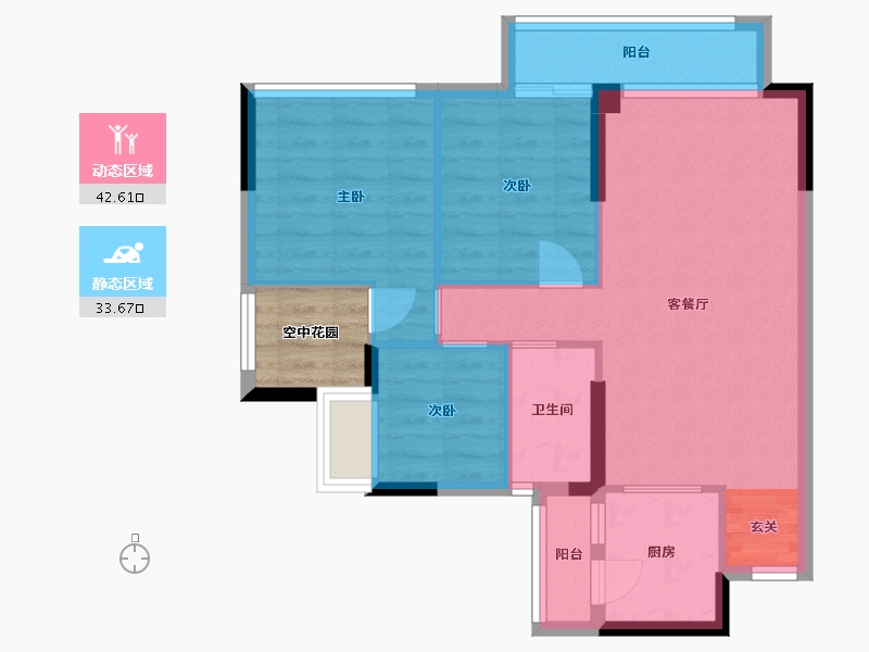 广东省-广州市-嘉骏幸福里-72.00-户型库-动静分区