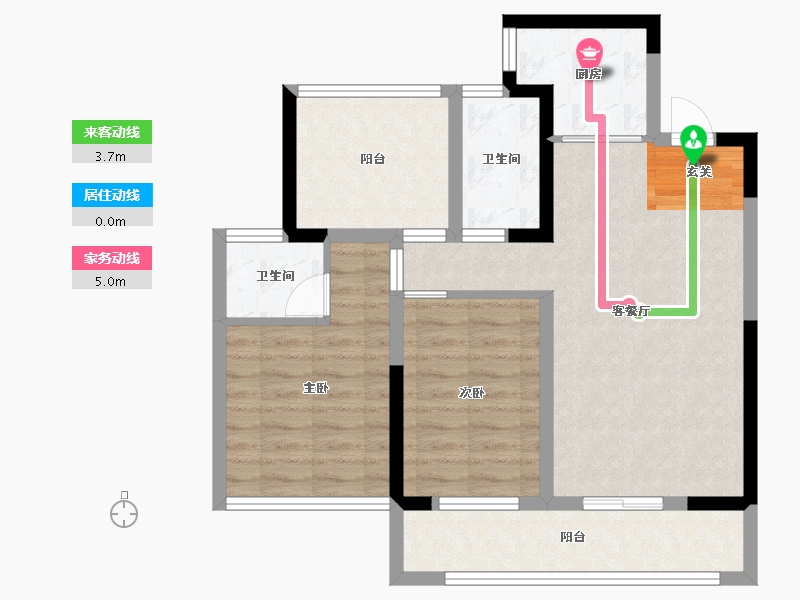 广东省-广州市-藏珑华府-73.89-户型库-动静线