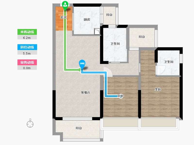 广东省-深圳市-保利阳光城四期-84.90-户型库-动静线