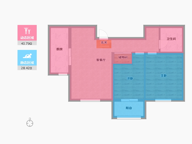 河北省-廊坊市-瑞嘉苑-64.04-户型库-动静分区