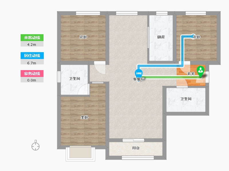 河北省-廊坊市-瑞嘉苑-81.32-户型库-动静线